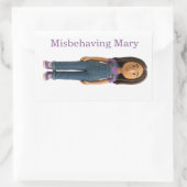 Ungezogene Mary Aufkleber (Tasche)