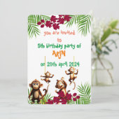 Ungezogener Kindergeburtstag Einladung (Stehend Vorderseite)