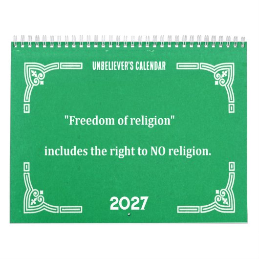 Ungläubigen kalender (Titelbild)