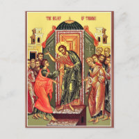 Ungläubiger Thomas und Auferstandener Christus Iko