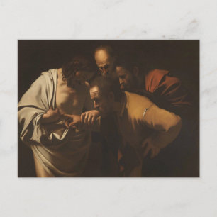 Ungläubigkeit des Hl. Thomas von Caravaggio Postka Postkarte