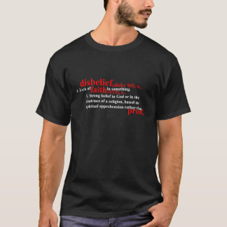 Ungläubigkeits-Definition T-Shirt