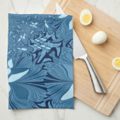 Unglaublich blau. küchentuch (Viertel Falte)