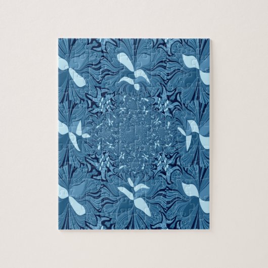 Unglaublich blau. puzzle (Vertikal)