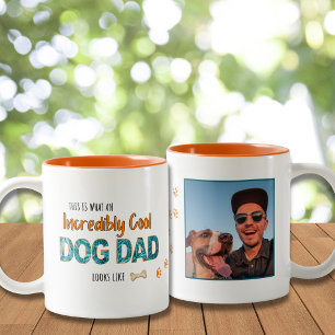 Unglaublich Cooler Hund Vater, Fun Pet Lover Gesch Zweifarbige Tasse