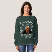 Unglaublich hässlicher Donald Trump-Weihnachtskrau Sweatshirt (Vorne ganz)