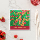 Unglaublich heiße Helenium in Rot und Gelb Serviette (Beispiel)