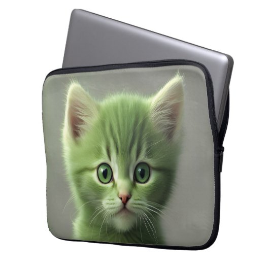 Unglaublich Kitten Laptopschutzhülle (Vorderseite Links)