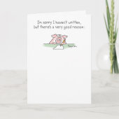 Unglaublich Lazy Pig von Sandra Boynton Karte (Vorderseite)