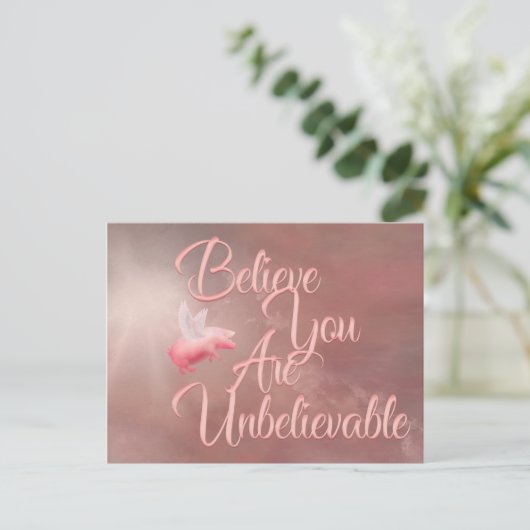 Unglaublich Postkarte (Stehend Vorderseite)