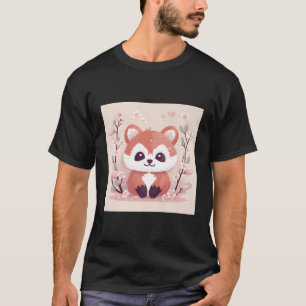 Unglaublich roter Panda und Kirschblüte ness T-Shirt