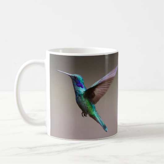 Unglaublich schön und farbenfroh Hummingbird Kaffeetasse (Links)