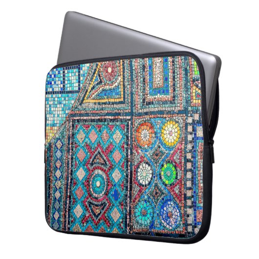 unglaublich schön und lebhaft antikes Mosaik Laptopschutzhülle (Vorderseite Links)