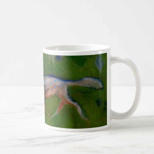 Unglaublich seltener blauer gepunkteter Fox Kaffeetasse (Rechts)