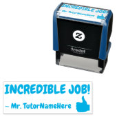 "UNGLAUBLICH!" Tutor-Feedback-Rubber-Briefmarke Permastempel (Beispiel)