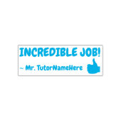 "UNGLAUBLICH!" Tutor-Feedback-Rubber-Briefmarke Permastempel (Design)