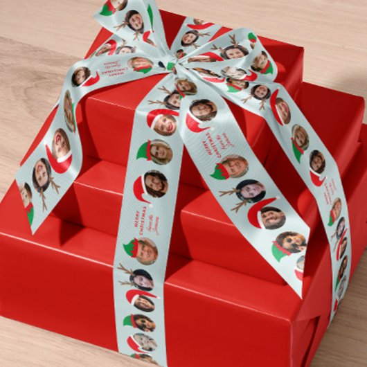 Unglaublich witzig 10 Menschen in Weihnachtshütten Satinband