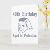 Unglaublich witzig 40. Geburtstagsgeschenke Karte (Gelbe Blume)