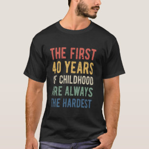 Unglaublich witzig 40-jähriger Witz Vintage Farben T-Shirt