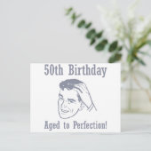 Unglaublich witzig 50. Geburtstagsgeschenke Postkarte (Stehend Vorderseite)