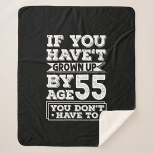 Unglaublich witzig 55-jähriges Grow Up Fun Gag Ges Sherpadecke