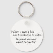 Unglaublich witzig altes lustiges Zitat über dem H Schlüsselanhänger (Vorderseite)