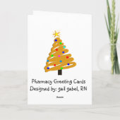 Unglaublich witzig Apotheken-Weihnachtskarte Feiertagskarte (Rückseite)