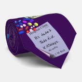 Unglaublich witzig Apotheker-Verordnungen lila Krawatte (Gerollt)
