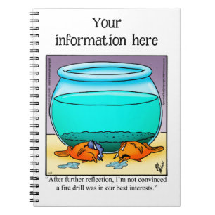 Unglaublich witzig Aquarium-Spaß-Notebook Notizblock