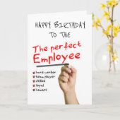 **UNGLAUBLICH WITZIG ARBEITNEHMER** AUS DEM BOSS-B KARTE (Gelbe Blume)