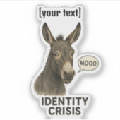 Unglaublich witzig Aufkleber für benutzerdefiniert (Vorderseite)