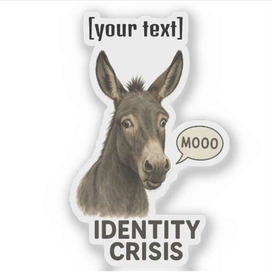 Unglaublich witzig Aufkleber für benutzerdefiniert (Vorderseite)