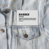 Unglaublich witzig Barber Meaning Button (Insitu)