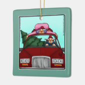 Unglaublich witzig Baum Schlucken Keramikornament (Links)