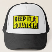 Unglaublich witzig behalten Sie es Squatchy! Truckerkappe (Vorderseite)