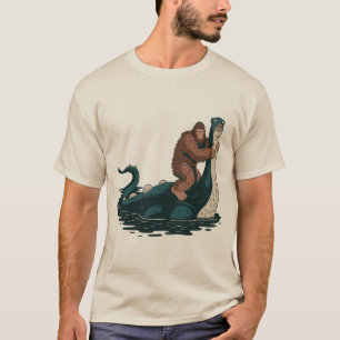 Unglaublich witzig Bigfoot & Loch Ness Monster Mas T-Shirt
