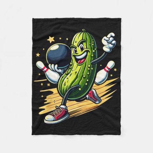Unglaublich witzig Bowling Pickle Fleecedecke (Vorderseite)