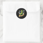 Unglaublich witzig Bowling Pickle Runder Aufkleber (Tasche)