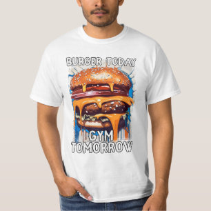 Unglaublich witzig BURGER Zitat Vintage Retro-Illu T-Shirt