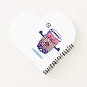 Unglaublich witzig Cartoon Kaffeetyp Notizblock (Rückseite)