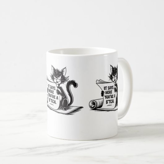 Unglaublich witzig Cat Geschenk für Office oder Zu Kaffeetasse (VorderseiteRechts)