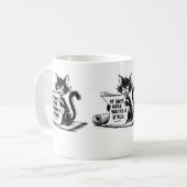 Unglaublich witzig Cat Geschenk für Office oder Zu Kaffeetasse (Vorderseite Links)