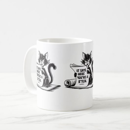 Unglaublich witzig Cat Geschenk für Office oder Zu Kaffeetasse (Vorderseite Links)