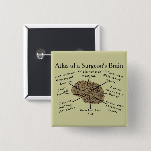 Unglaublich witzig Chirurg-Geschenke Button (Vorne & Hinten)