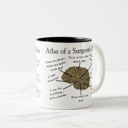 Unglaublich witzig Chirurg-Geschenke Zweifarbige Tasse (VorderseiteRechts)