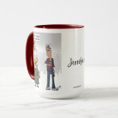 Unglaublich witzig Cupid Large Combo-Tasse Tasse (Vorderseite Links)