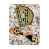 Unglaublich witzig Denken aus Ihrem Beagle Magnet (Vertikal)