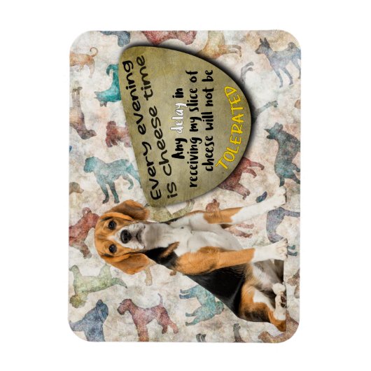 Unglaublich witzig Denken aus Ihrem Beagle Magnet (Vertikal)