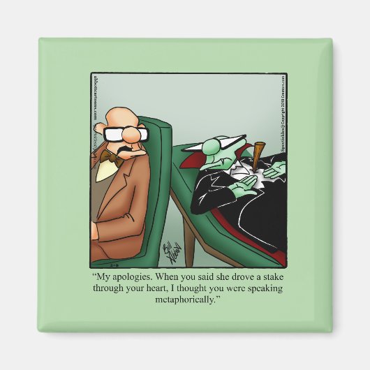 Unglaublich witzig Dracula Spaß Halloween Magnet (Vorne)