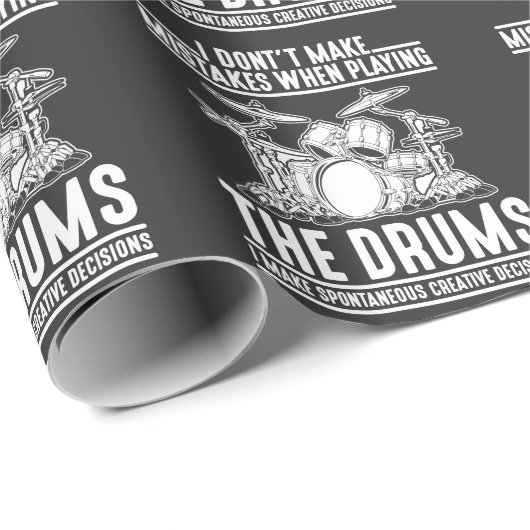 Unglaublich witzig Drummer Musiker Schlagzeug Drum Geschenkpapier (Rolleneckpunkt)